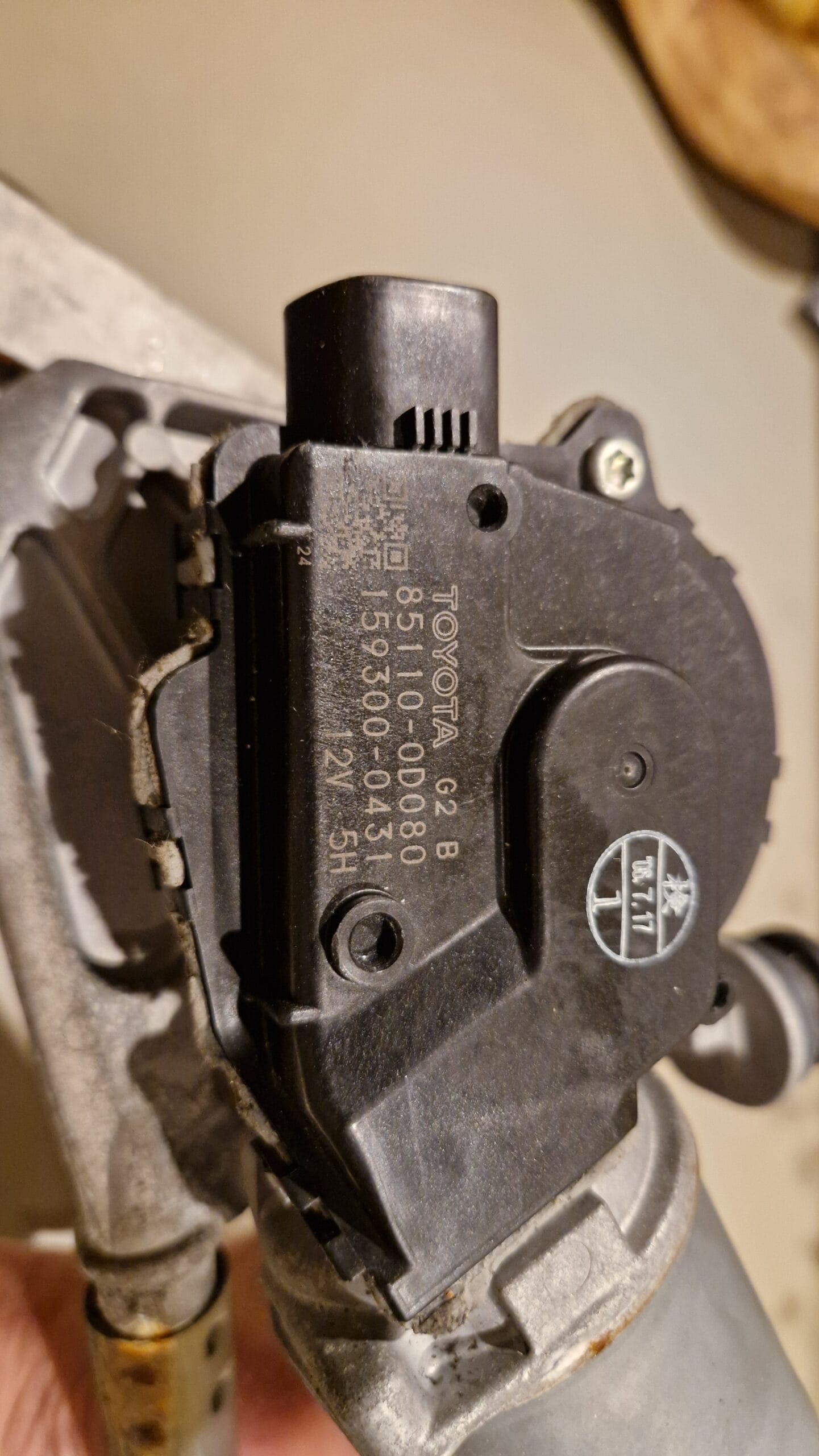 Ruitenwissermotor met stangen voor Toyota Yaris P90