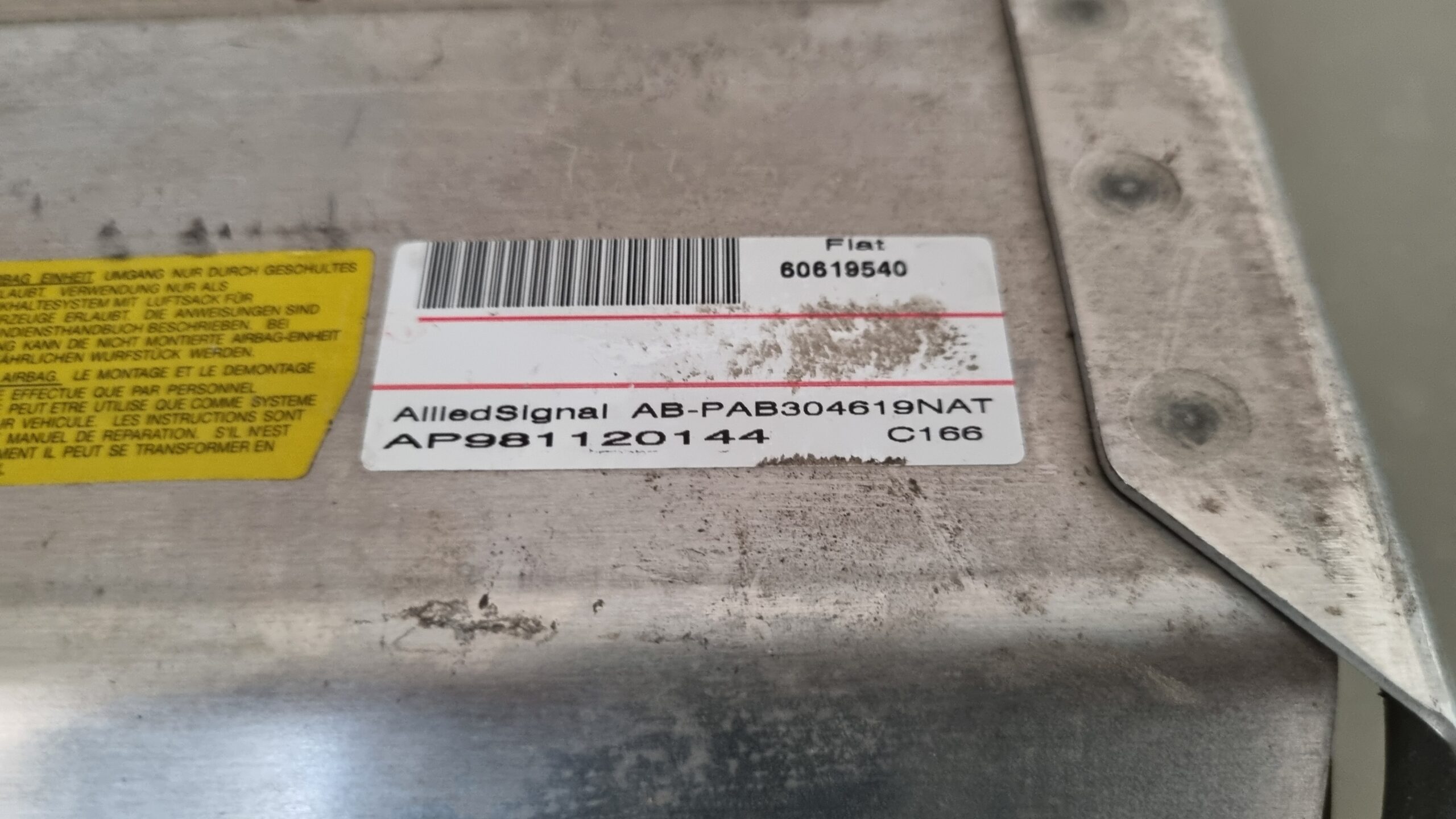 Airbag passagier passagiersairbag Alfa Romeo 156