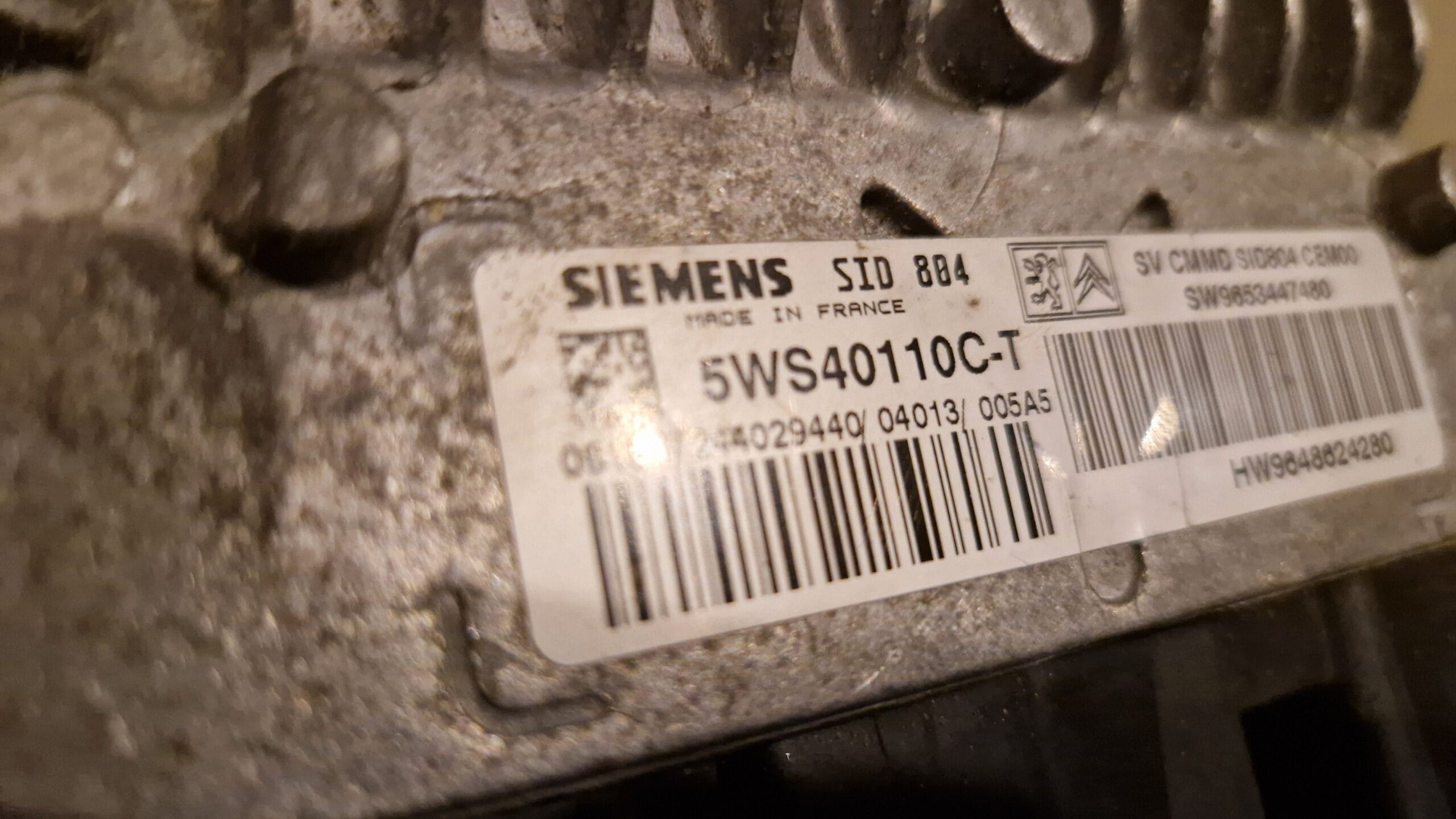 Ecu computer Citroën C3 siemens Siemens 5WS40110C-T