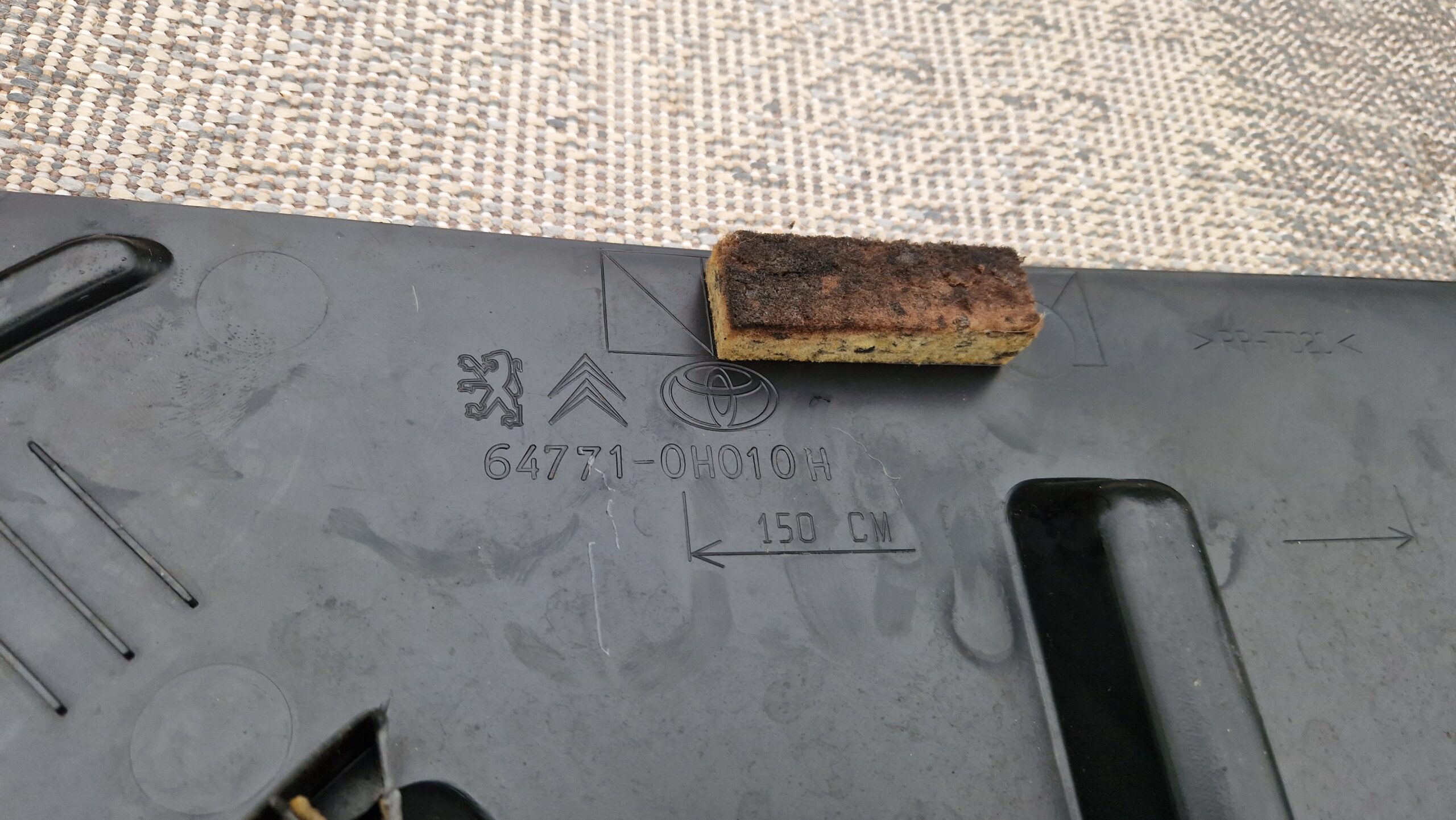 Vloerplaat bagageruimte Citroën C1
