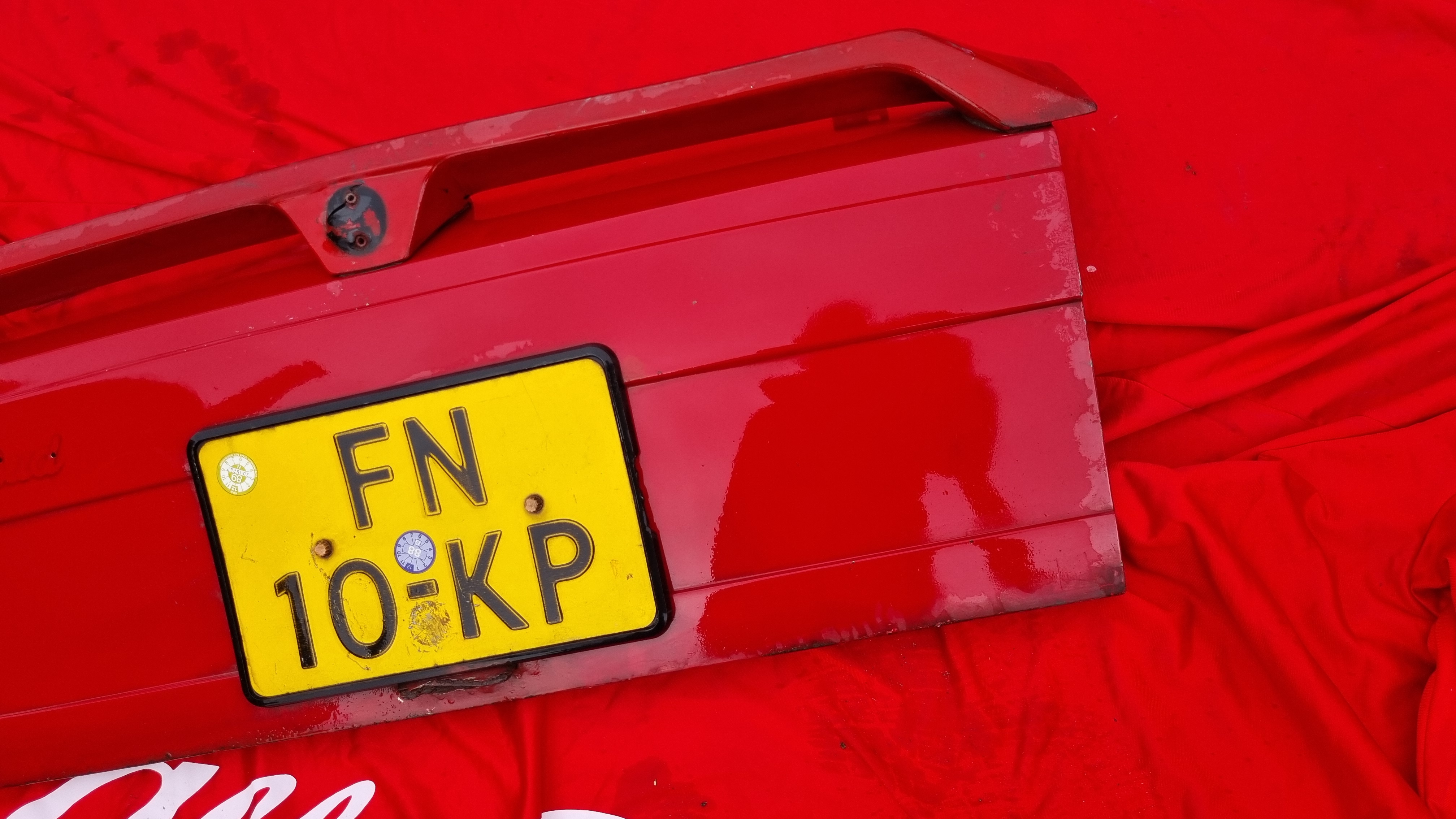 Achterklep Alfasud met spoiler